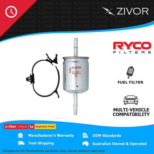New RYCO Fuel Filter In-Line For HOLDEN CALAIS VT SERIES 1 3.8L Ecotec L67 Z578