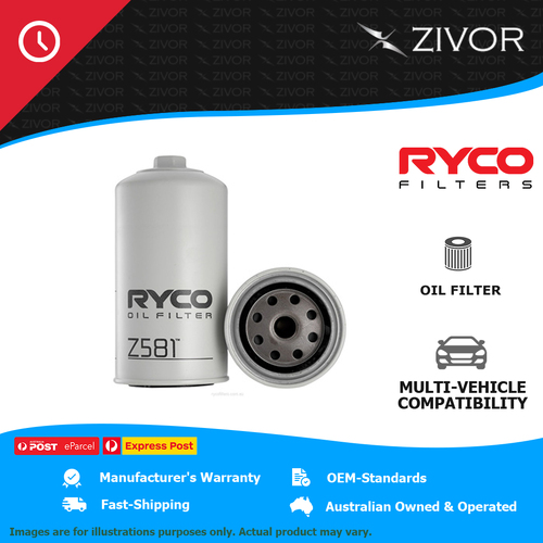 New RYCO Oil Filter Spin On For VOLKSWAGEN TRANSPORTER T4 2.4L AAB Z581