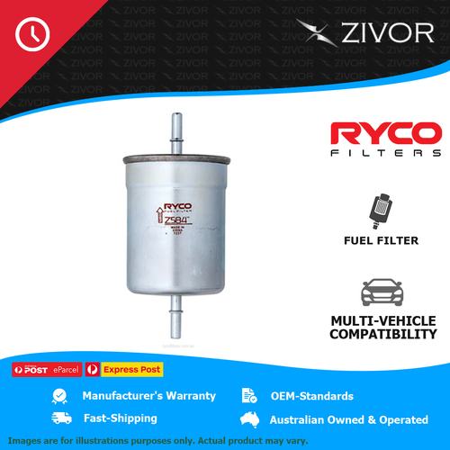 New RYCO Fuel Filter In-Line For VOLKSWAGEN GOLF 4 1E, 1J 1.6L AVU, BFQ Z584