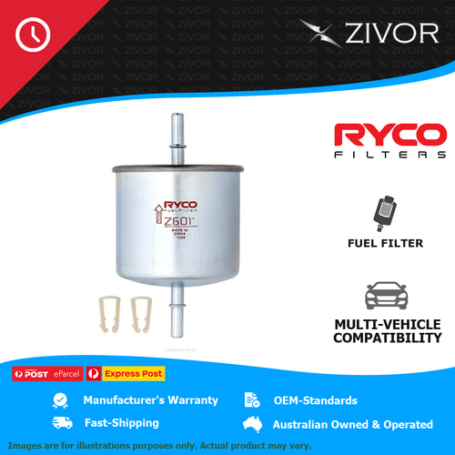 New RYCO Fuel Filter In-Line For FORD ESCAPE ZB 2.3L L3-VE Z601