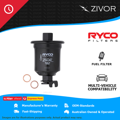New RYCO Fuel Filter In-Line For TOYOTA TOWNACE KR42R 1.8L 7K-E Z604