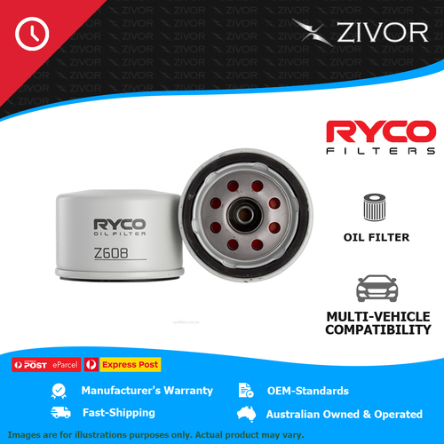 New RYCO Oil Filter Spin On For RENAULT MEGANE D95 RS 250 2.0L F4Rt Z608