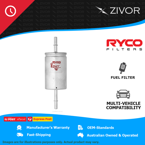 New RYCO Fuel Filter In-Line For FORD FOCUS LS XR5 2.5L HYDA Z627