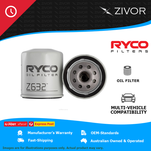 New RYCO Oil Filter Spin On For FORD FIESTA WQ XR4 2.0L Duratec N4JB Z632