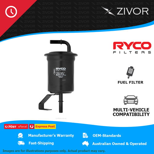 RYCO Fuel Filter In-Line For TOYOTA LANDCRUISER PRADO GRJ120R 4.0L 1GR-FE Z635