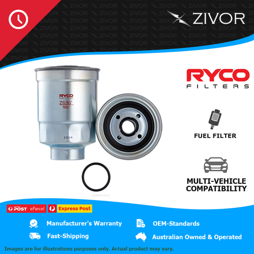 New RYCO Original Manufacture Fuel Filter Spin On For KIA K2700 TU 2.7L J2 Z636
