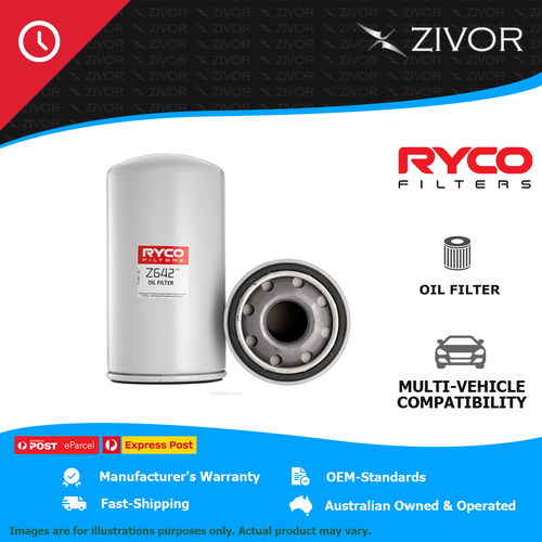 New RYCO Oil Filter Spin On For FORD F250 SUPER DUTY GEN1 Z642