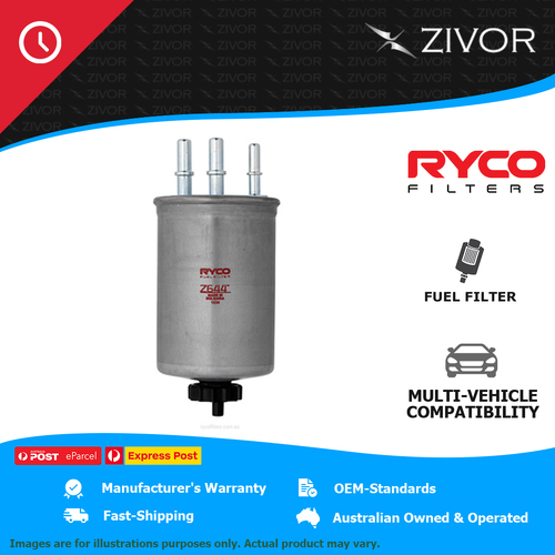 New RYCO Fuel Filter In-Line For KIA K2900 PU 2.9L J3 EURO 4 Z644