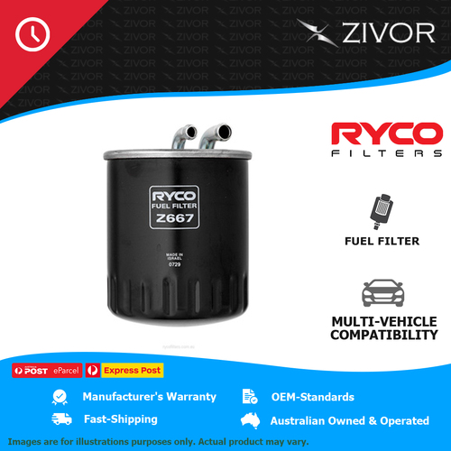 RYCO Fuel Filter In-Line For MERCEDES-BENZ SPRINTER 906 515CDI 2.1L OM646 Z667