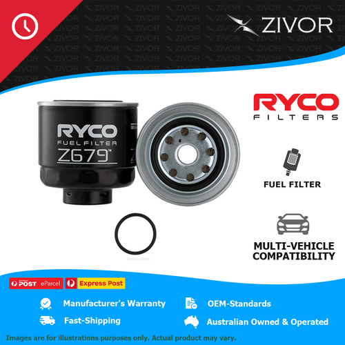 New RYCO Fuel Filter Spin On For MITSUBISHI TRITON MN 2.5L 4D56 Z679