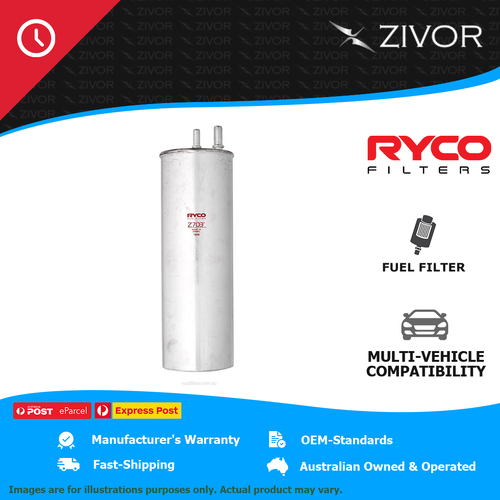 New RYCO Fuel Filter In-Line For VOLKSWAGEN TRANSPORTER T5 2.5L AXE, BPC Z703