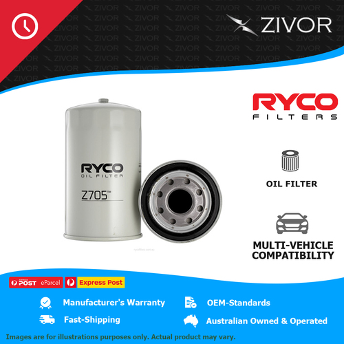 New RYCO Oil Filter Spin On For ISUZU F SERIES FSD 700/850S 7.8L 6HK1 Z705