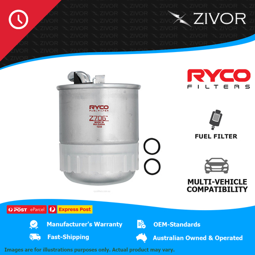 New RYCO Fuel Filter In-Line For MERCEDES-BENZ C220 CDI S204 2.1L OM646 Z706