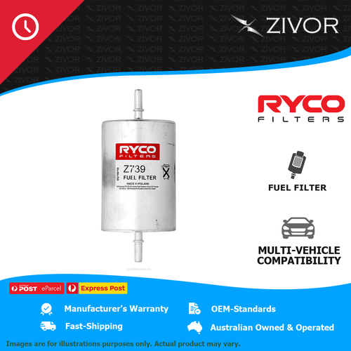 New RYCO Fuel Filter In-Line For VOLKSWAGEN TRANSPORTER T5 2.0L AXA Z739