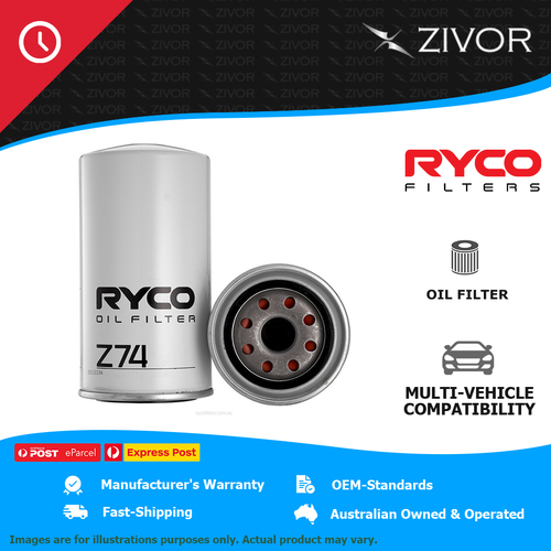 New RYCO Oil Filter Spin On For HAMM 3414 SERIES 4.0L TCD2012L04 Z74