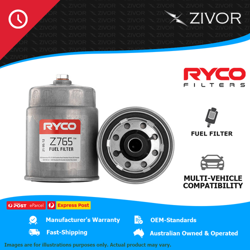 New RYCO Fuel Filter Spin On For VOLVO XC90 D5 2.4L D5244T4 Z765
