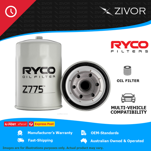 New RYCO Oil Filter Spin On For ISUZU N SERIES NPS300 4.3L 4HF1 Z775