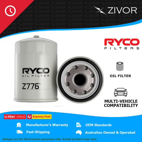 New RYCO Oil Filter Spin On For ISUZU F SERIES FVL1400 9.8L 6SD1 Z776
