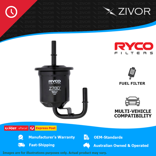 RYCO Fuel Filter In-Line For TOYOTA LANDCRUISER PRADO KDJ120R 3.0L 1KD-FTV Z780