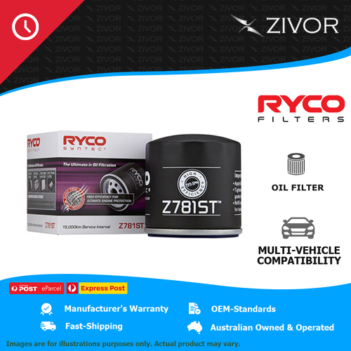New RYCO Syntec Oil Filter For FORD FIESTA WZ ST 1.6L Ecoboost JTJA JTJB Z781ST
