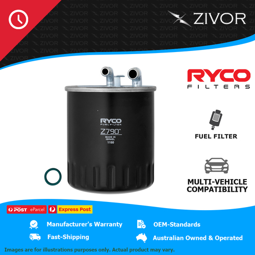 New RYCO Fuel Filter For MERCEDES-BENZ ML350 CDI W164 3.0L OM642 Z790