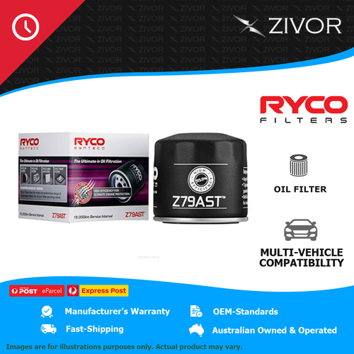 New RYCO Syntec Oil Filter Spin On For MITSUBISHI NIMBUS UC 2.0L 4G63 Z79AST