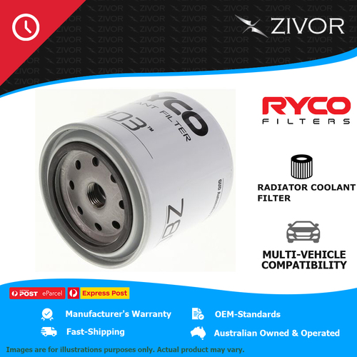 RYCO Heavy Duty Radiator Coolant Filter For FORD AGRICULTURE 4130 3.3L D201 Z803
