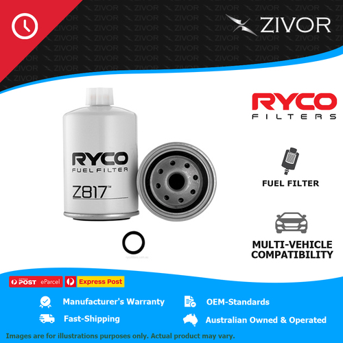 New RYCO Fuel Filter Spin On .68kg original manufacturer standard Z817