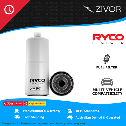 New RYCO Fuel Filter Spin On 1.48kg original manufacturer standard Z818