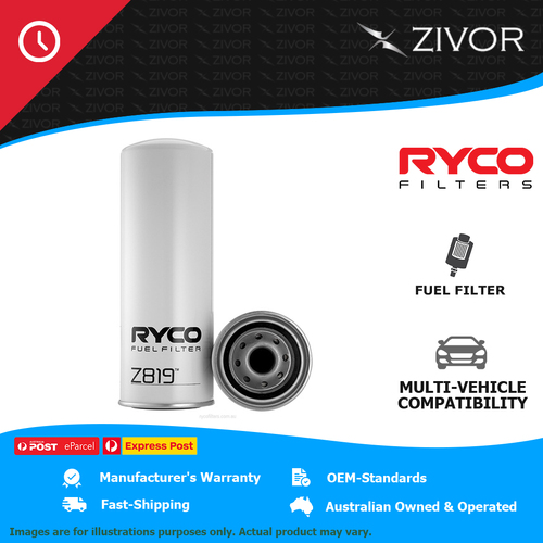 New RYCO Fuel Filter Spin On For WESTERN STAR 5800 SERIES 12.5L C13 ACERT Z819