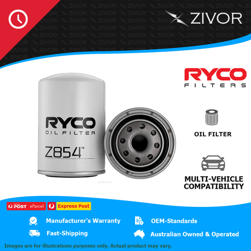 New RYCO Oil Filter Spin On .7kg lubrication system Longer Life - Quality Z854