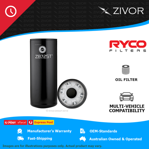 New RYCO Original Manufacture Oil Filter For KENWORTH K200 14.9L X15 Z872ST