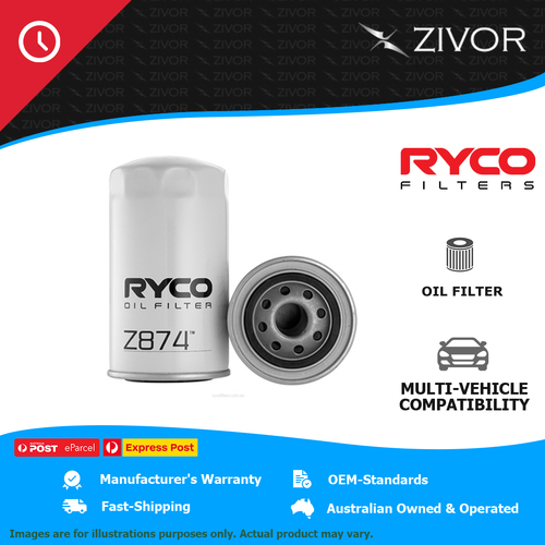 New RYCO Oil Filter Spin On For BCI CRUISER 12 6.7L Cummins ISB 6.7 Z874