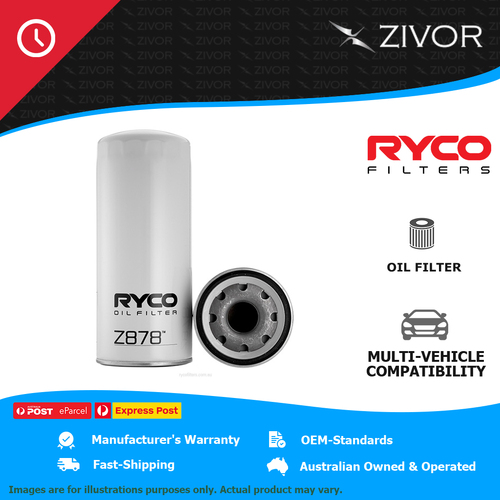 New RYCO Oil Filter Spin On For VOLVO BUS/TRUCK NH12 12.1L D12A Z878