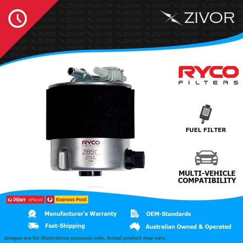 New RYCO Fuel Filter For RENAULT KOLEOS H45 DCi 2.0L M9R Z891