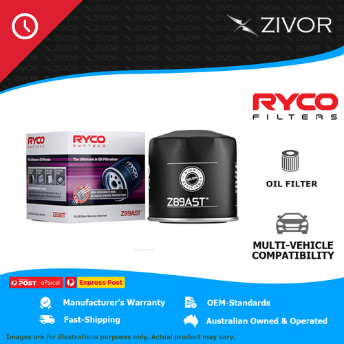 New RYCO Syntec Oil Filter Spin On For VOLVO S70 T 2.4L B5252S Z89AST
