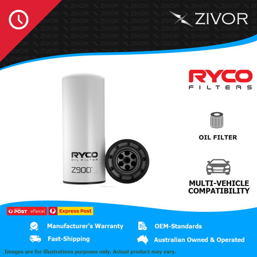 New RYCO Oil Filter Spin On For KENWORTH K100E 14.0L N14 Z900