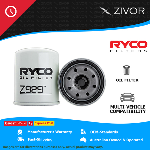 New RYCO Oil Filter Spin On For MAZDA BT-50 RG TFS40J 3.0L 4JJ3-TCX Z929