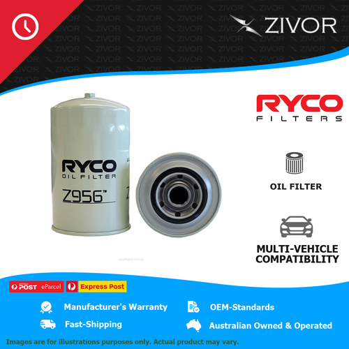 New RYCO Oil Filter Spin On For MITSUBISHI FUSO CANTER FG84 4.9L 4M50 Z956