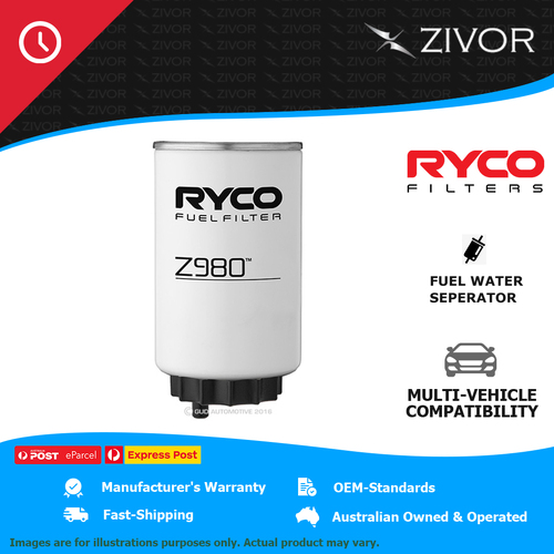 RYCO Fuel Water Seperator For TOYOTA LANDCRUISER PRADO KZJ120R 3.0L 1KZ-TE Z980