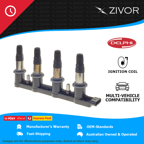 DELPHI Ignition Coil For Holden JH CRUZE 1.6L 2013-2020 #CE01841-15B1 / IGC-403