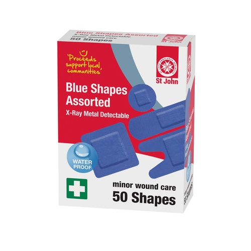 ST JOHN Waterproof Blue Metal Strips Shapes Assorted - 50 pack #226453