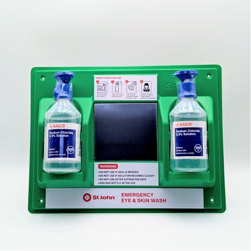 ST JOHN Eye and Skin Wash Wall Station Set Emergency First Aid #300206