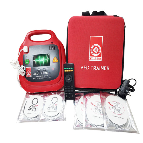 ST JOHN AED Trainer with Pads Defibrillator Training Equipment #353849