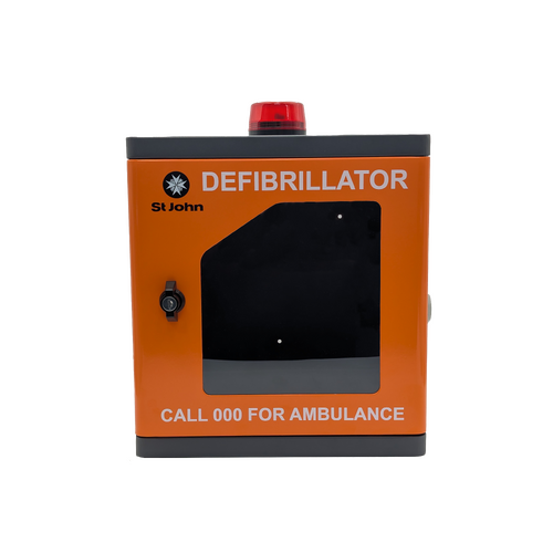 ST JOHN AED Aluminium Outdoor Cabinet with Alarm - Orange #353871O