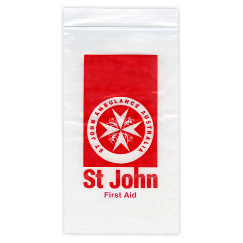 ST JOHN Small Resealable Bag 10cm x 18cm First Aid Storage #4070