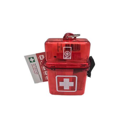 ST JOHN Carabiner Portable First Aid Kit Emergency Medical Supplies #600232