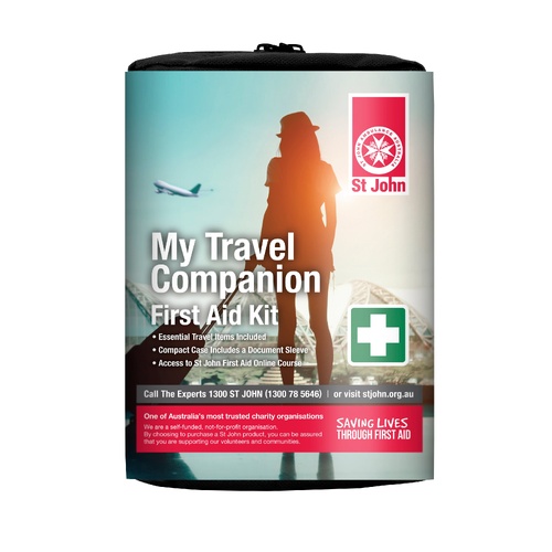 ST JOHN My Travel Companion First Aid Kit Emergency Medical Supplies #603206
