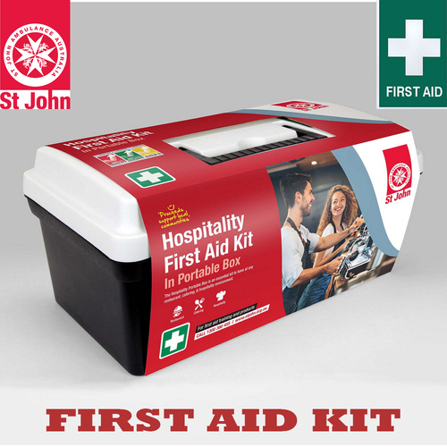 New ST JOHN AMBULANCE Hospitality First Aid Kit Portable, Multi-Use #603601