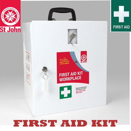 New ST JOHN AMBULANCE Workplace National First Aid Kit Wall Mounted #677501